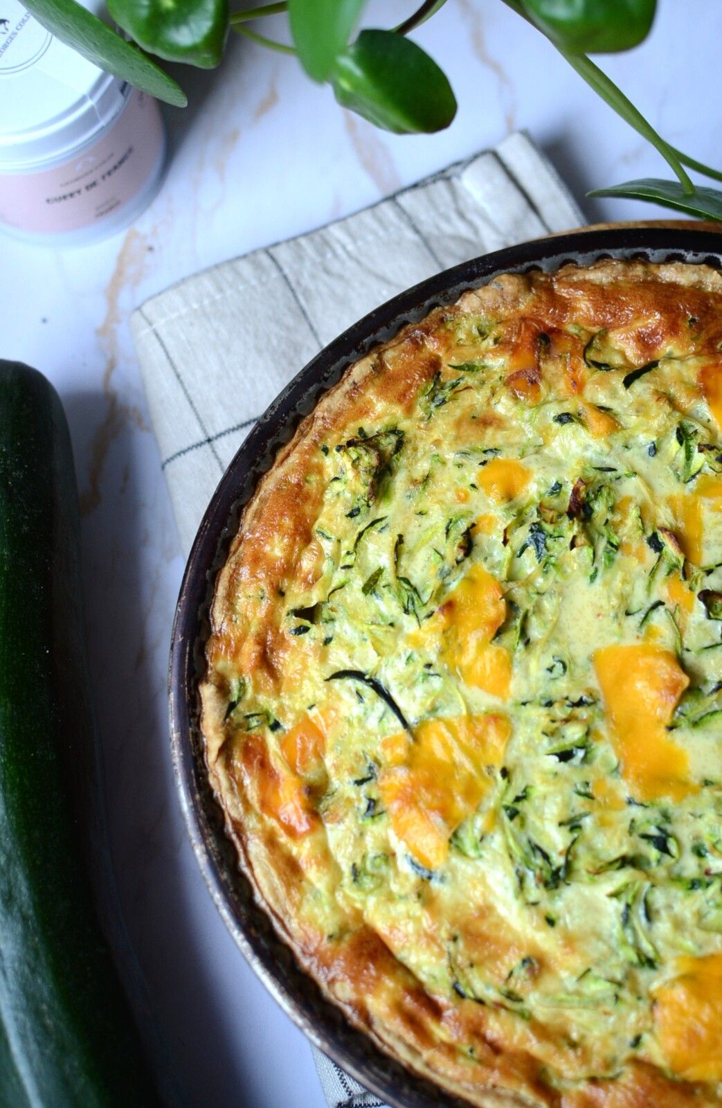 Tarte à la courgette et gouda #végétarien