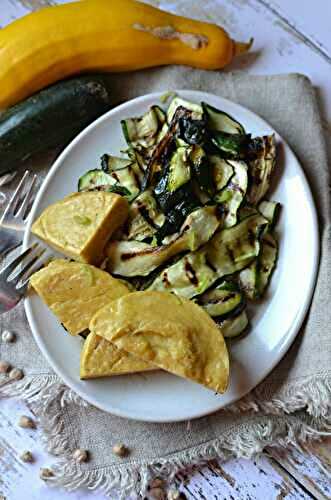 Panisse et courgettes grillées #végétarien