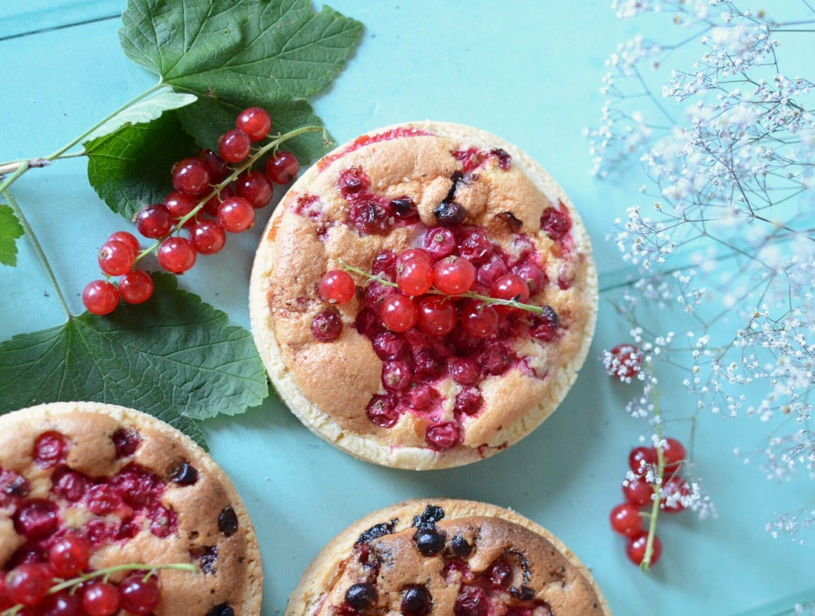 Tartelettes groseilles rouges amande
