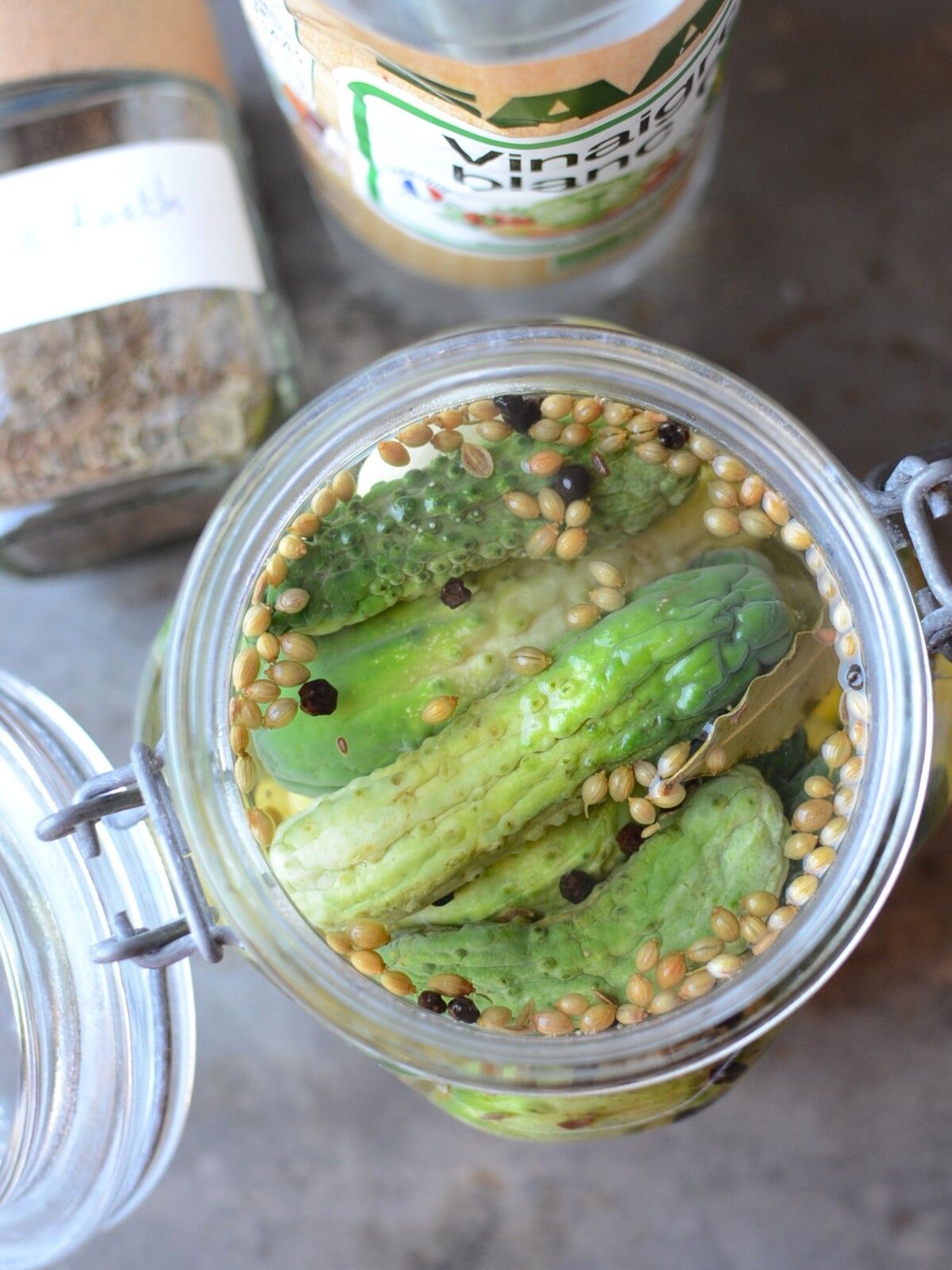 Cornichons en conserve #végé