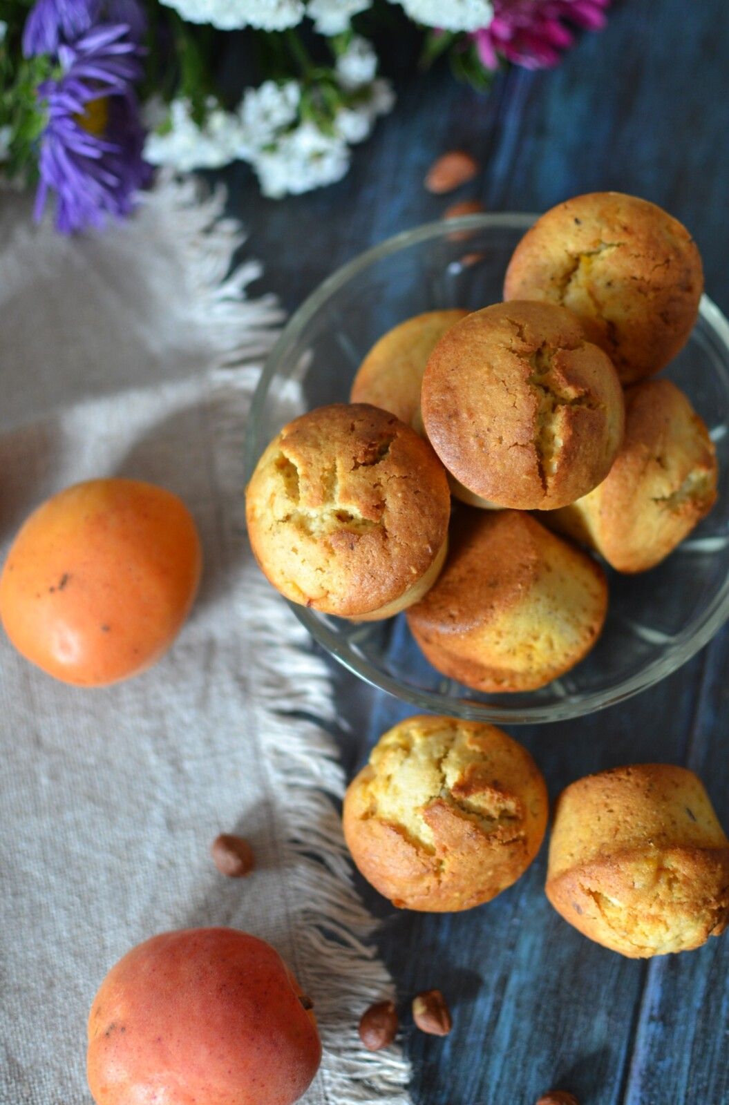 Mini muffins noisettes abricots