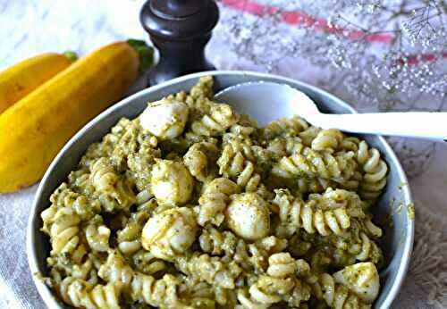 Salade de pâtes au pesto de courgette #végétarien