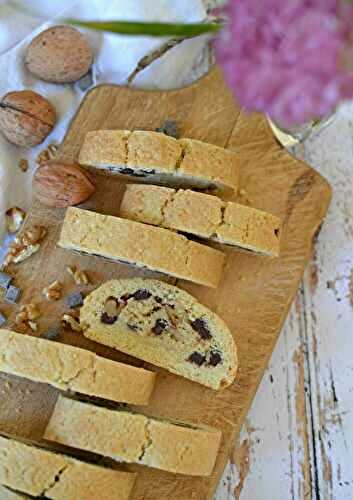 Biscottone arrotolato noci cioccoloto - biscuits roulés noix chocolat