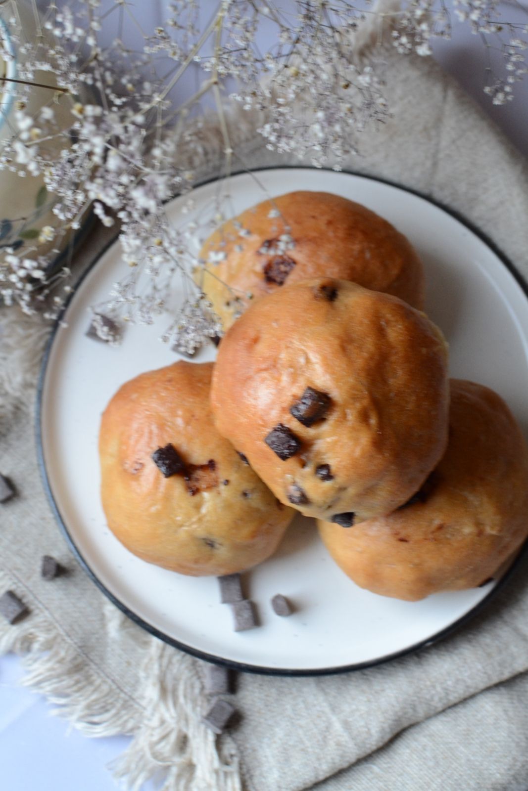 Briochettes aux pépites de chocolat #sans lait