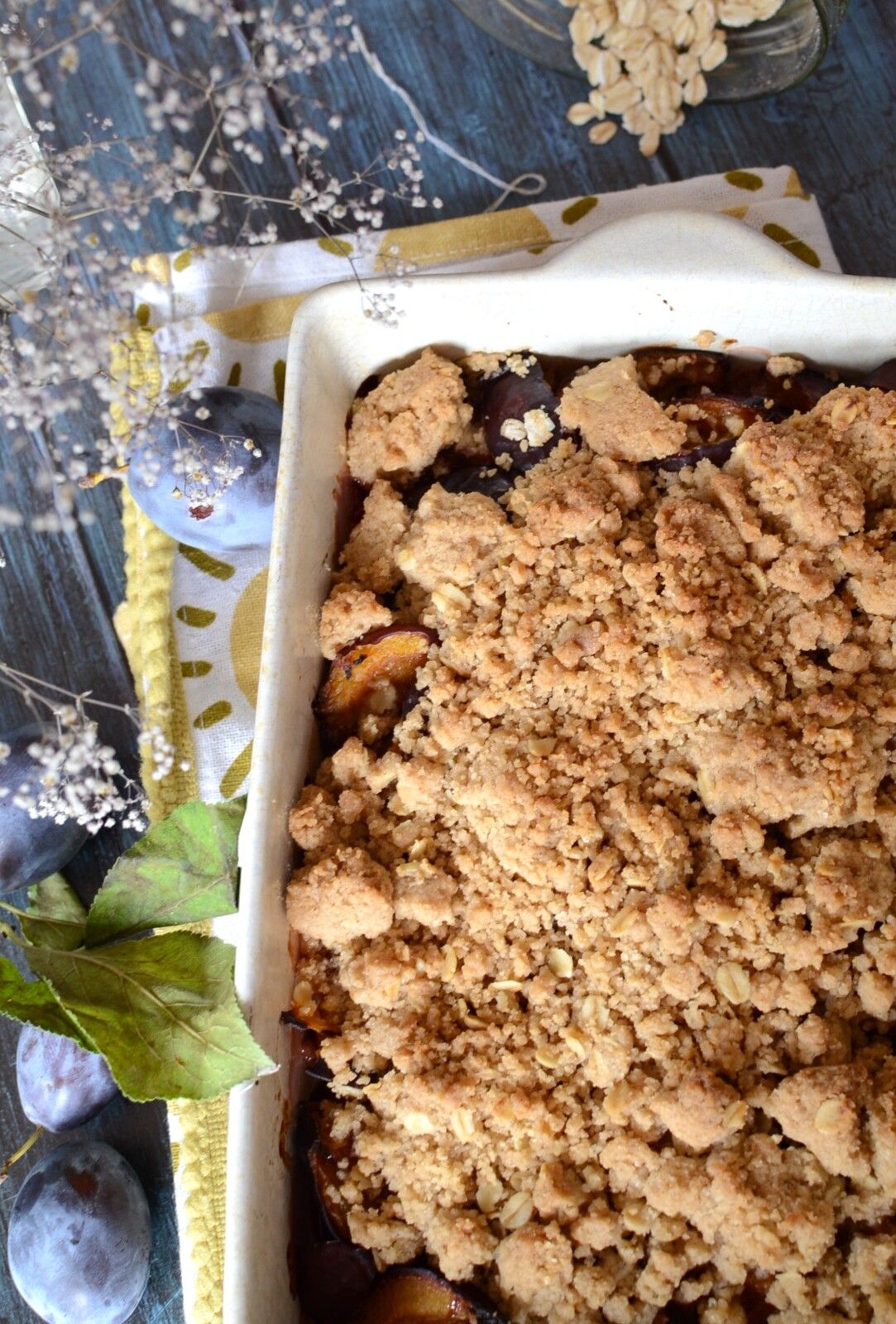 Crumble aux quetsches