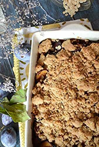 Crumble aux quetsches