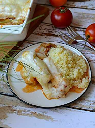 Gratin de côtes de blettes et quenelles #végétarien