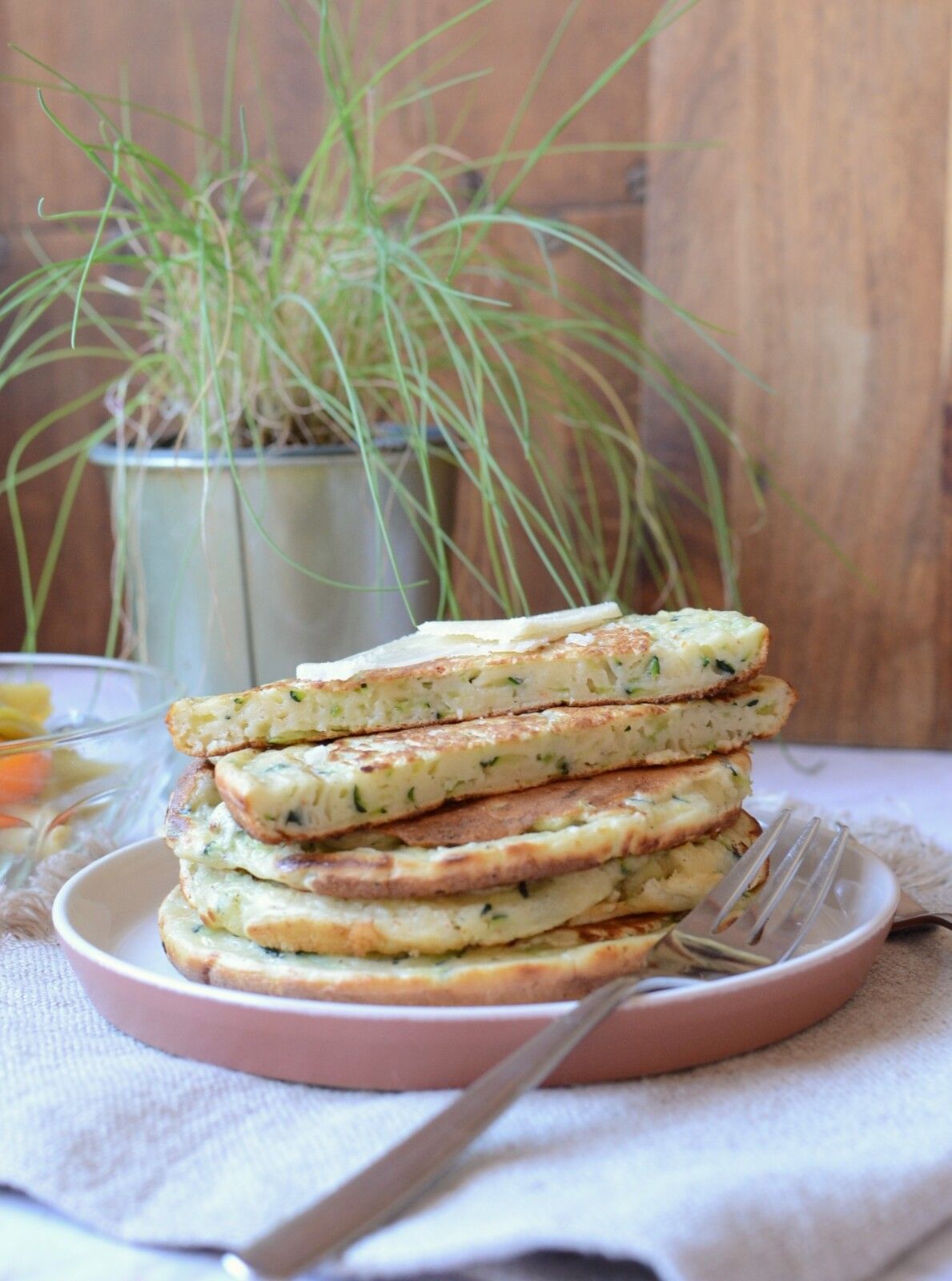 Pancakes salés à la courgette #végétarien