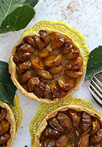 Tartelettes aux mirabelles et eau de fleur d'oranger
