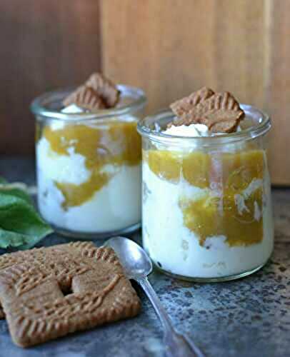 Verrines mascarpone spéculoos et mirabelles