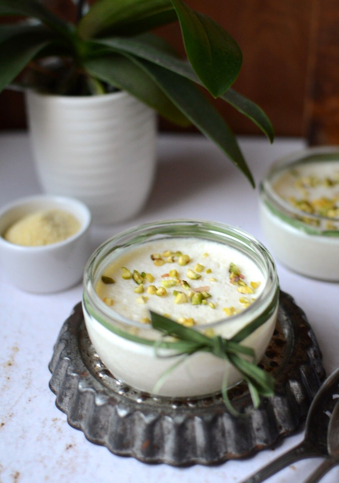 SEmoule au lait et eau de fleur d'oranger