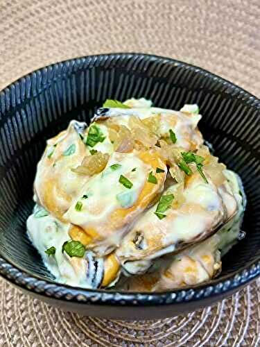 MOULES à la crème, échalote et persil