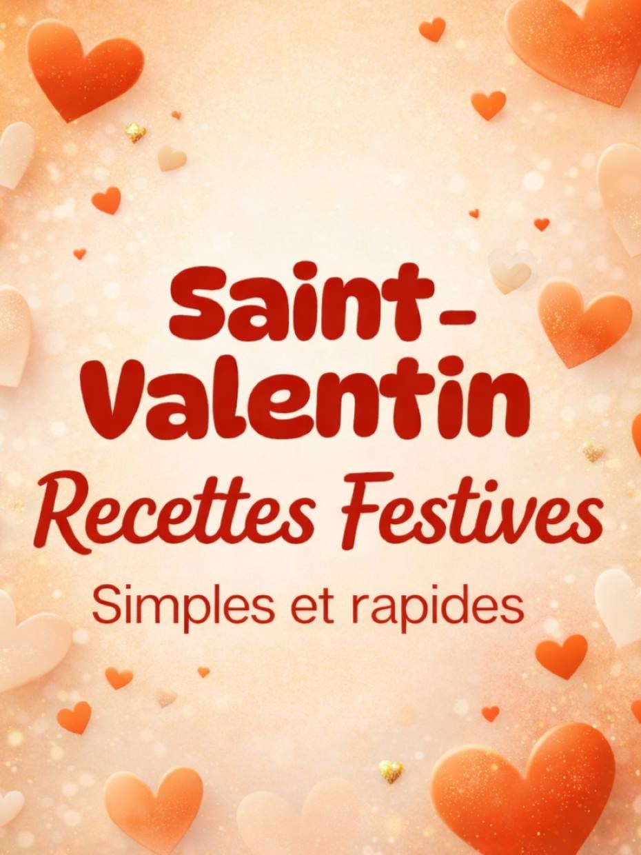 Saint-Valentin : recettes festives, simples et rapides