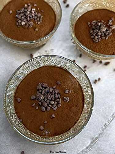 Mousse au chocolat à la fève de tonka, façon « Royal chocolat »