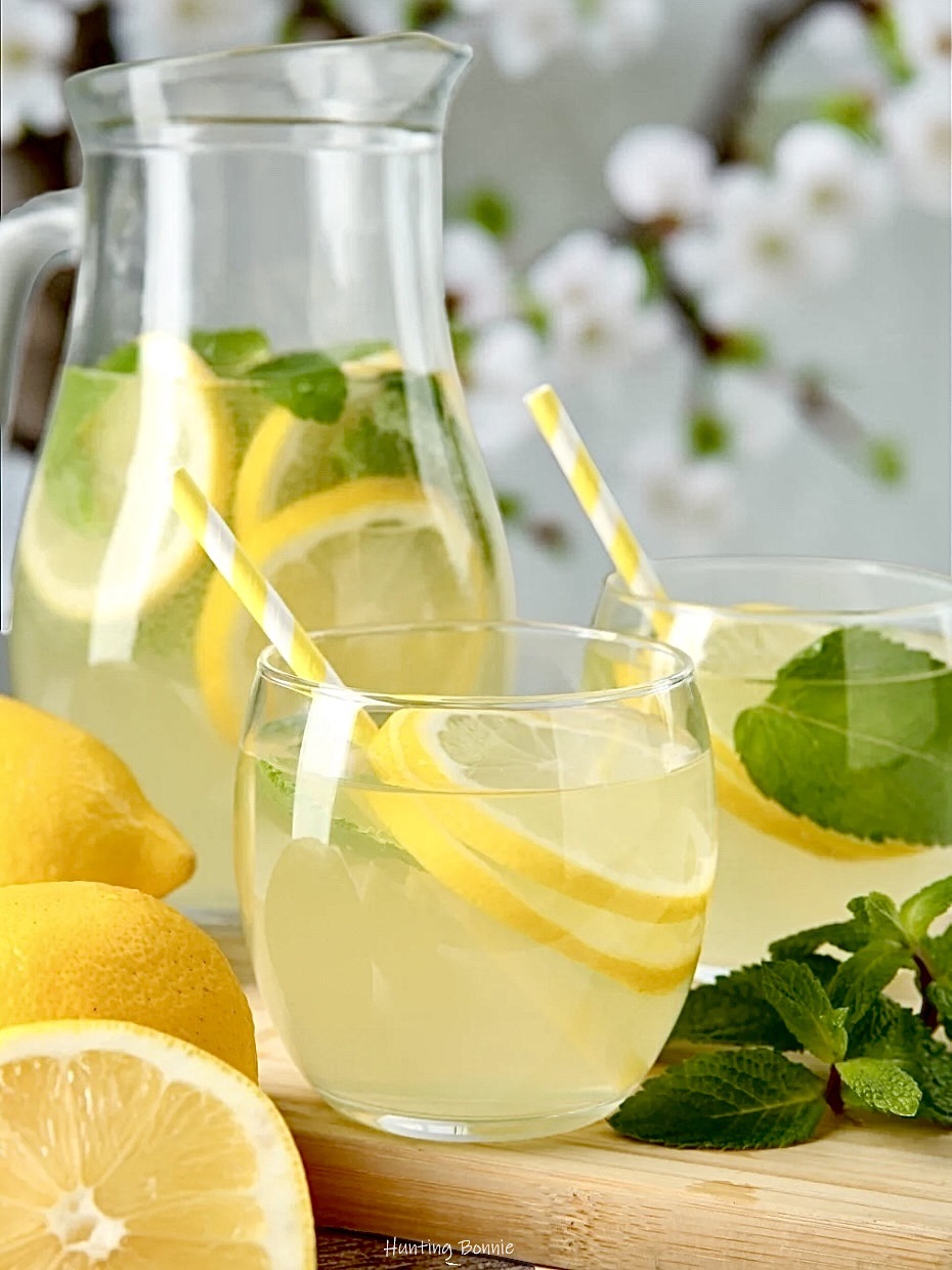 Sirop de citron et menthe maison