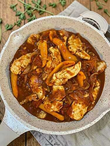 Poulet basquaise rapide : la recette facile avec des blancs de poulet