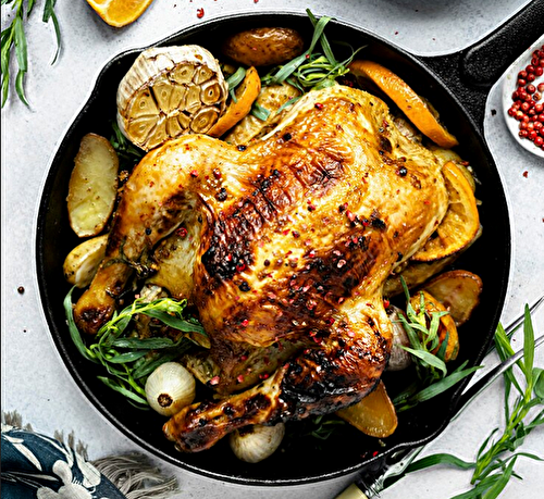 Recette poulet au four pomme de terre - Idées Repas