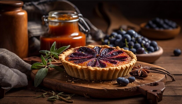 Tarte aux prunes pâte sablée 