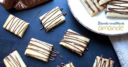 Biscuits croustillants aux amandes {facile et rapide}