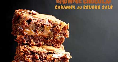 Brownie chocolat caramel au beurre salé