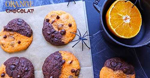 Cookies orange chocolat d'Halloween !