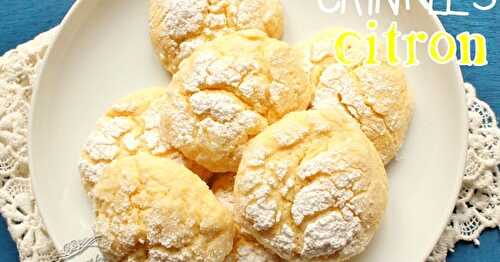 Crinkles au citron ou lemon crinkles