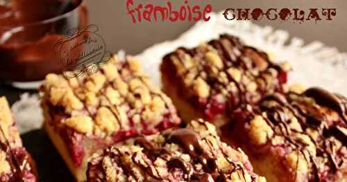 Crumbcake framboise chocolat