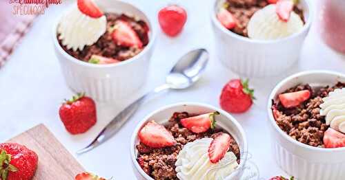 Crumble pomme, fraise et spéculoos