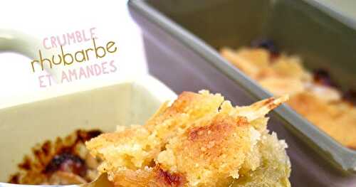 Crumble rhubarbe et amandes