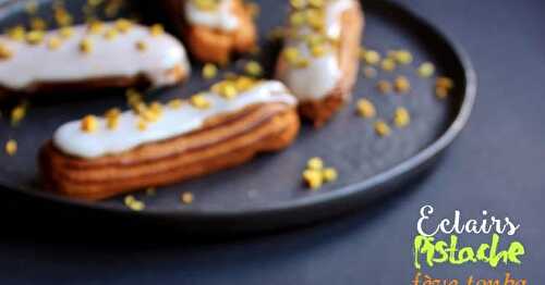 Eclairs pistache fève tonka au I-Cook'in