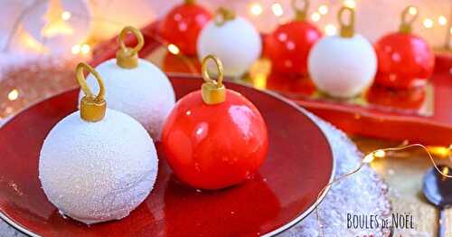 Entremets boules de Noël clémentine et cannelle