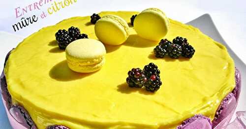 Entremets mûres et citron