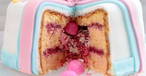 Fille ou garçon ? Le pinata cake qui révèle le sexe du bébé ! Baby shower cake