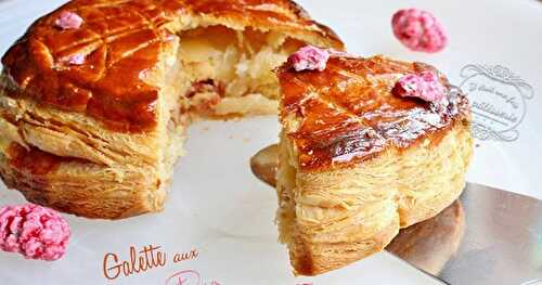 Galette des rois aux pralines roses