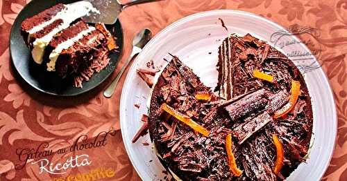 Gâteau au chocolat, ricotta et orange confite pour Pâques