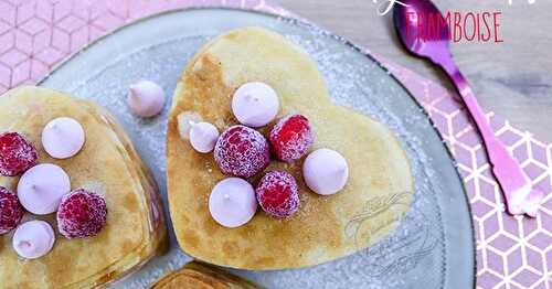 Gâteau de crêpes aux framboises