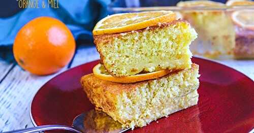 Gâteau de semoule à l'orange et au miel