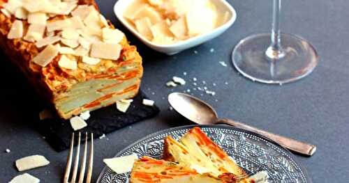 Gâteau invisible salé carotte pomme de terre