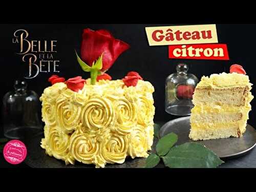 Gâteau princesse la Belle et la Bête {Rose cake Disney}
