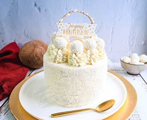 Gâteau raffaello ananas noix de coco