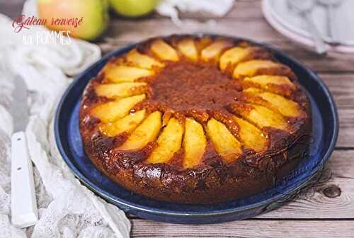 Gâteau renversé aux pommes healthy