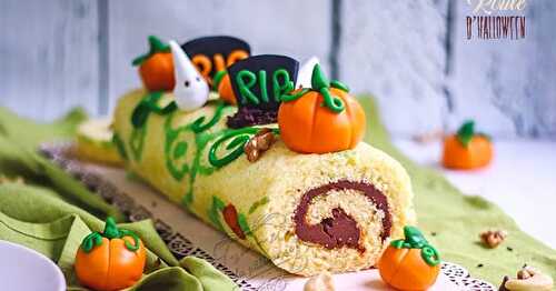 Gâteau roulé d'Halloween - Recette facile et rapide