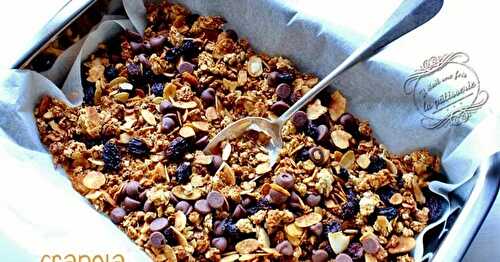 Granola au chocolat pour le petit déjeuner