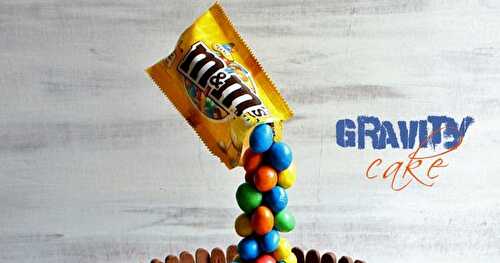 Gravity cake ou gâteau suspendu chocolat M&M's