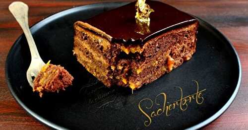 La sachertorte {gâteau au chocolat et aux abricots}