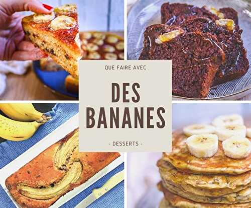 Les meilleures recettes de desserts à la banane