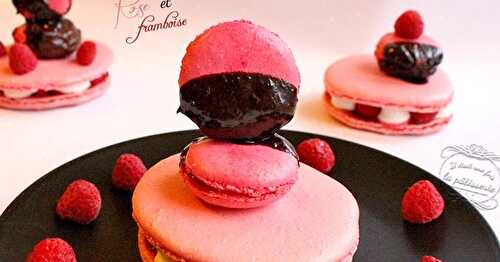 Macarons rose et framboise pour la Saint Valentin