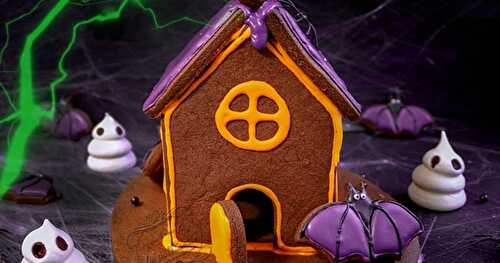 Maison de l'horreur en biscuits pour Halloween !
