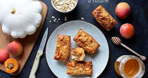 Minis cakes aux abricots, miel et... patisson !