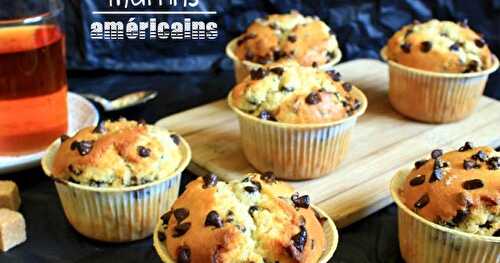 Muffins américains aux pépites de chocolat